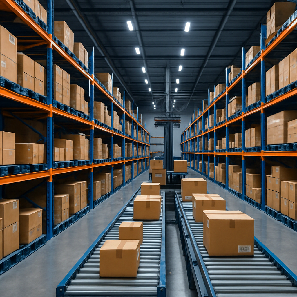 Modern warehouse logistics facility